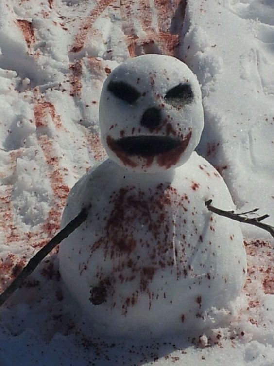 bloody snowman