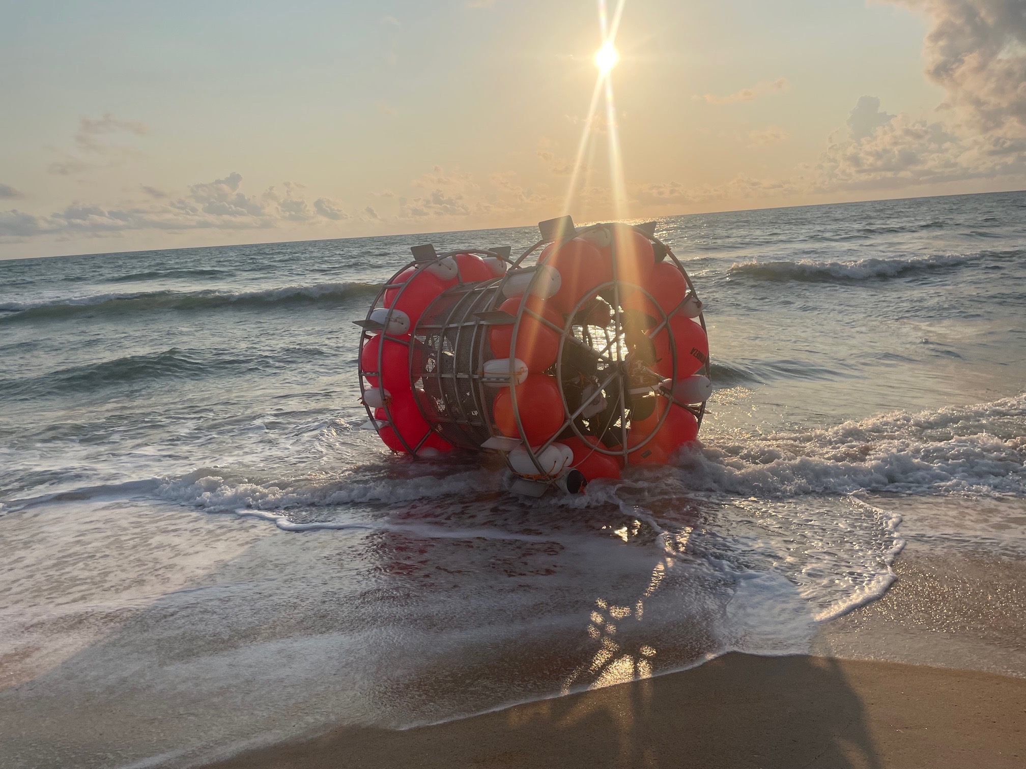 man-in-floating-hamster-wheel-washes-ashore-in-florida-oddee