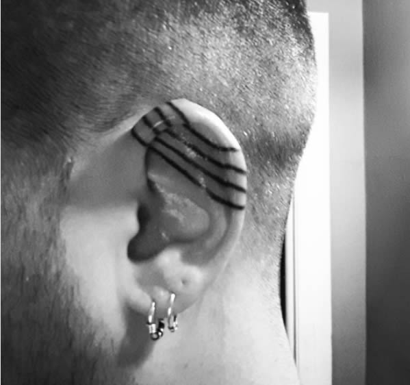 Discover 77 ear tattoos lines  thtantai2