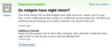 15 Funny Yahoo Answer Fails