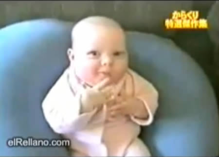 Image of funny baby ninja