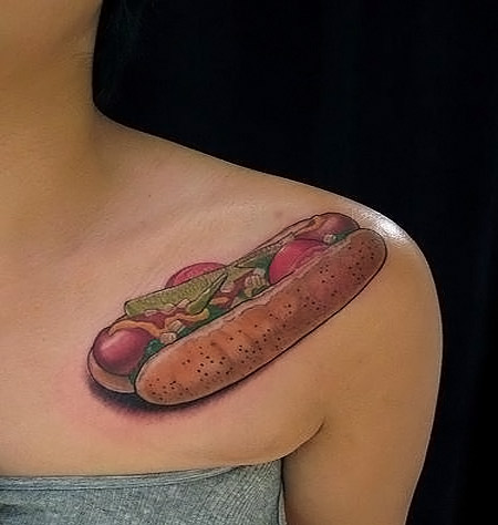 10 Funny Hot Dog Tattoos - hot dog tattoo, funny hot dogs ...