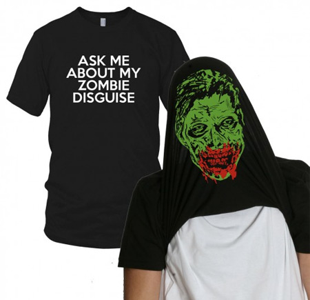 ask me to see my zombie flip up shirt