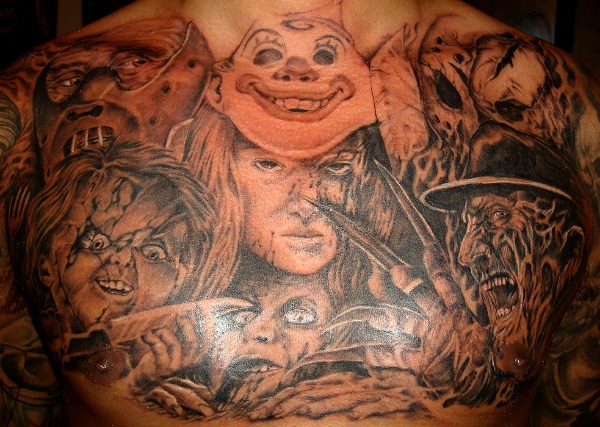 Goos Tattoo  Start of a big horror themed chestthroat  Facebook