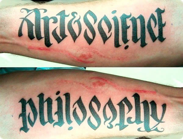 Best Body Places for an Ambigram Tattoo  Ambigram Art