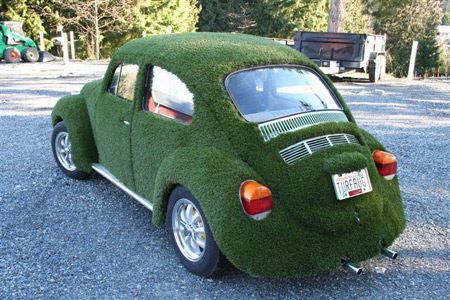 10 Most Amazing Grass - Covered Cars - amazing grass - Oddee